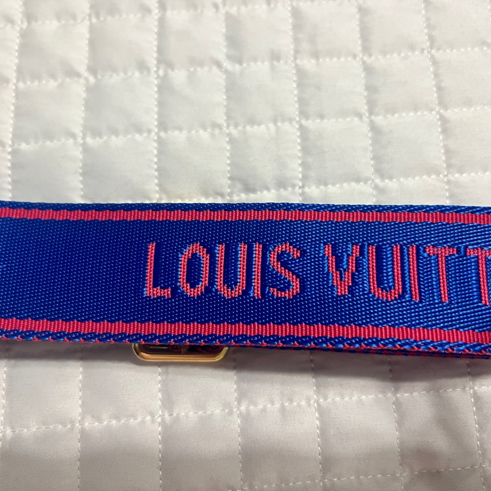 Blue and Magenta Sporty Handbag Purse Strap